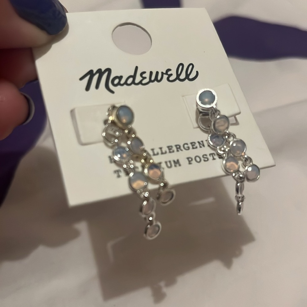 💎 Madewell stacked stone earrings NWT 💎 - Picture 3 of 4